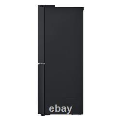 LG NatureFRESH 637 Litre Four Door American Fridge Freezer Black GMF960EV4E