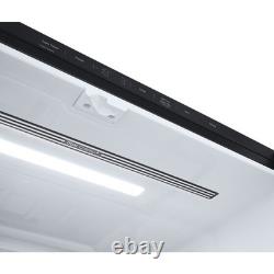 LG NatureFRESH 637 Litre Four Door American Fridge Freezer Black GMF960EV4E