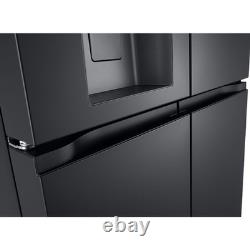 LG NatureFRESH 637 Litre Four Door American Fridge Freezer Black GMF960EV4E