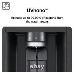 LG NatureFRESH 637 Litre Four Door American Fridge Freezer Black GMF960EV4E