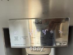 LG instaview Door-in-Door thinq american fridge freezer E rated silver