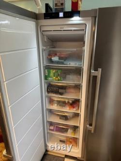 LIEBHERR Stainless Freestanding Fridge Freezer. American fridge freezer