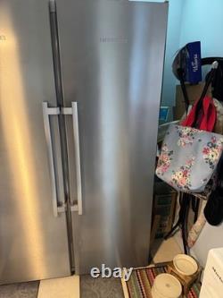 LIEBHERR Stainless Freestanding Fridge Freezer. American fridge freezer