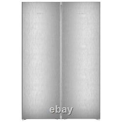 Liebherr Fridge Freezer XRFSF5240 Side By Side Silver Freestanding NoFrost Ice