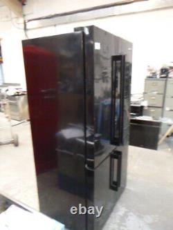 Lightly Used Smeg FQ60NDF Black 4 Door American Fridge Freezer (JUB-4012)