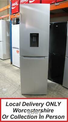 Logik LFFD55S18 Silver Fridge Freezer + Water Dispenser PFF G Creased Door PFF