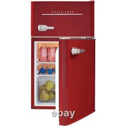 Magic Chef 2 Door Mini Fridge Indoor Kitchen Compact Refrigerator Can Dispenser