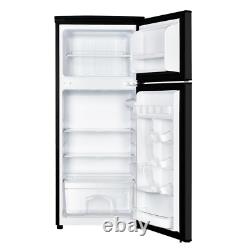 Magic Chef Mini Fridge 4.5 cu. Ft. Crisper 2-Door Drawer Removable Shelves Black