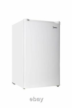 Midea Compact Upright Freezer Single Reversible Door 3.0 Cubic Feet White New