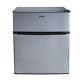 Mini Fridge Small Refrigerator Freezer 3.1 Cu Ft Two Door Compact Stainless Cool