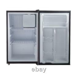 Mini Refrigerator 2.7 Cu Ft Stainless Steel Single Door Small Fridge Dorm Office