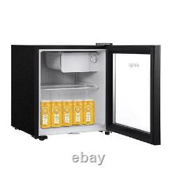 Mini refrigerator black 50liters beer wine beverage refrigerator with glass door