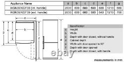 NEW Siemens Fridge Freezer Freestanding KG39NVIEC Frost Free, 203 cm