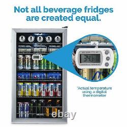 NewAir Beverage Cooler and Refrigerator Mini Fridge with Glass Door Perfect f