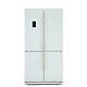 New Smeg French Four Door Fq60bpe American Fridge Freezer In Gloss White A+ 610l