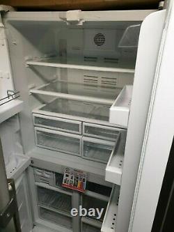 New Smeg French Four Door FQ60BPE American Fridge Freezer In Gloss White A+ 610L