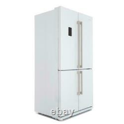 New Smeg French Four Door FQ60BPE American Fridge Freezer In Gloss White A+ 610L