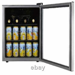 RCA 70 Can Beverage Wine Cooler Mini Refrigerator Fridge Door Soda Beer Glass