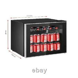 RCA 70 Can Beverage Wine Cooler Mini Refrigerator Fridge Door Soda Beer Glass