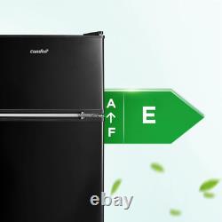RCT87BL2(E) under Counter Fridge Freezer, 87L Double Door Small Fridge Freezer w