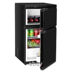 RV Compressor Fridge Freezer 80L Dual Door 12/24V Campervan Motorhome with Caravan