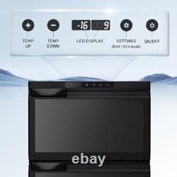 RV Compressor Fridge Freezer 80L Dual Door Refrigerator 12V Campervan Motorhome