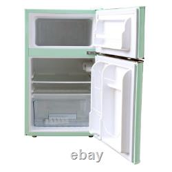 Retro 3.2 Cu. Ft. 2-Door Mini Fridge In Mint Green Compact Refrigerator Freezer