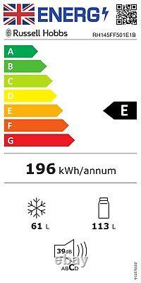 Russell Hobbs Fridge Freezer 174L Black Low Frost Freestanding RH145FF501E1B