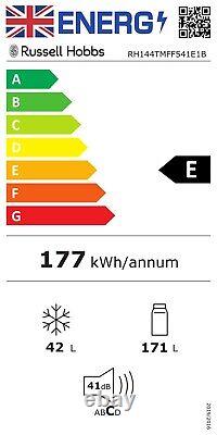 Russell Hobbs Fridge Freezer 213L 54cm Wide Freestanding Black RH144TMFF541E1B