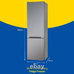 Russell Hobbs Fridge Freezer in Silver 288L 70/30 Freestanding RH180FF541E1S