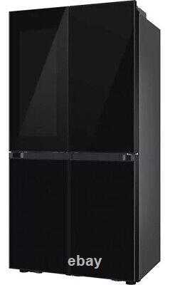 SAMSUNG Bespoke with See-Thru Door RF65DB970E22EU Smart Fridge Freezer Black