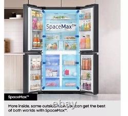 SAMSUNG Bespoke with See-Thru Door RF65DB970E22EU Smart Fridge Freezer Black