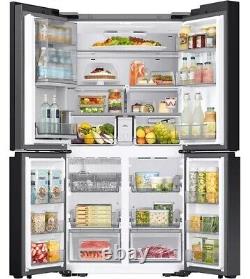 SAMSUNG Bespoke with See-Thru Door RF65DB970E22EU Smart Fridge Freezer Black