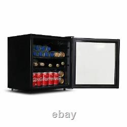 SIA DC2BL 50L Table Top Mini Drinks Beer And Wine Fridge Cooler With Glass Door