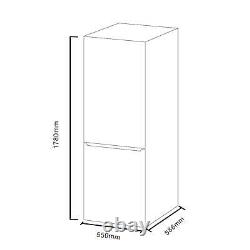 SIA FF1780WH White 70/30 Split Freestanding Tall Fridge Freezer 282L 55cm Wide