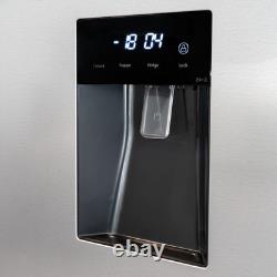 SIA SXD505IXE 4 Door American Style Fridge Freezer In Silver, 490L