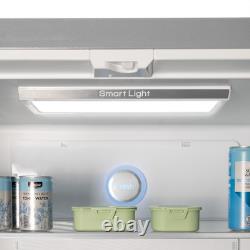 SIA SXD505IXE 4 Door American Style Fridge Freezer In Silver, 490L