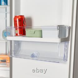 SIA SXD505IXE 4 Door American Style Fridge Freezer In Silver, 490L