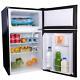 Sia Uff01bl/e 88l Black Freestanding Under Counter 2 Door Fridge Freezer