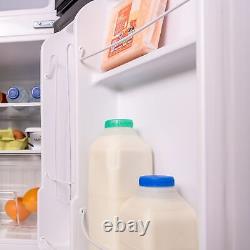 SIA UFF01BL/E 88L Black Freestanding Under Counter 2 Door Fridge Freezer