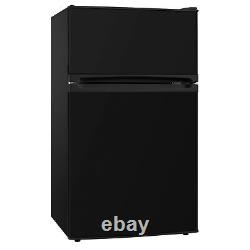 SIA UFF01BL/E 88L Black Freestanding Under Counter 2 Door Fridge Freezer