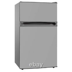 SIA UFF01SS/E 88L Silver/Grey Freestanding Under Counter 2 Door Fridge Freezer