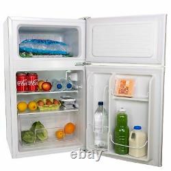 SIA UFF01WH 88L White Freestanding Under Counter 2 Door Fridge Freezer A+ Energy