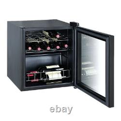SMAD 16 Bottles Wine Cooler Countertop Beverage Drinks Fridge 46L LED Glass Door