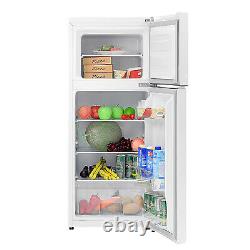 SMAD Top Freezer Fridge Frost Free White Fast freeze 2 Door Free Standing