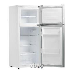 SMAD Top Freezer Fridge Frost Free White Fast freeze 2 Door Free Standing