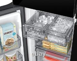 Samsung RF65DB970E22 Black Bespoke French Style Fridge Freezer with Seethru Door