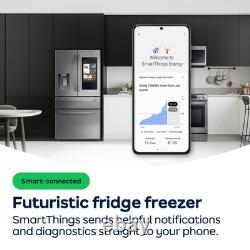 Samsung RS57DG400EM9EU Series 6 91cm American Fridge Freezer Gentle Silver Matt
