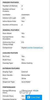 Samsung american fridge freezer