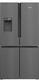 Siemens Kf96dpxea Iq-700 Four Door Fridge Freezer With Ice & Water Black Steel